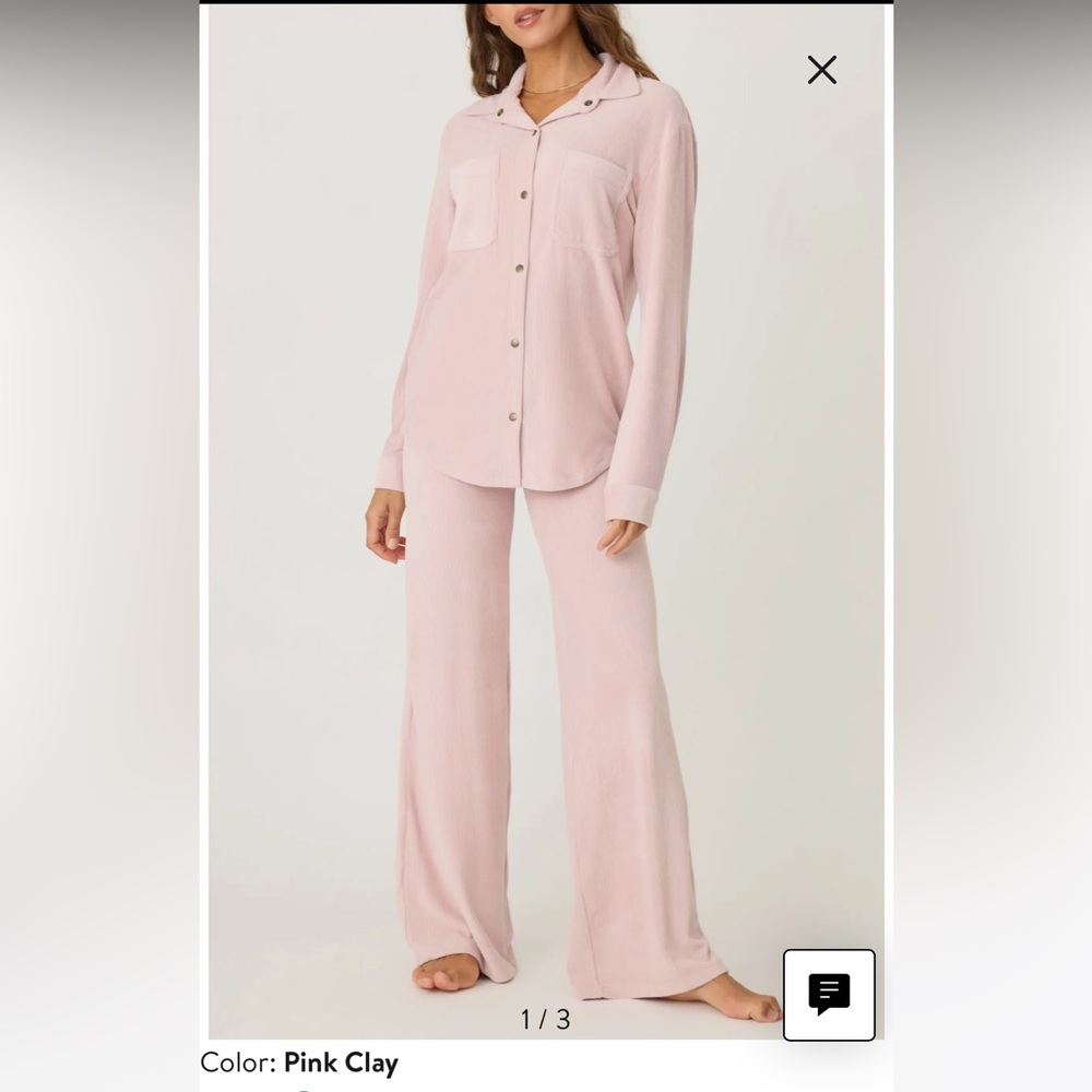 PJ Salvage Velour Corduroy Pajamas